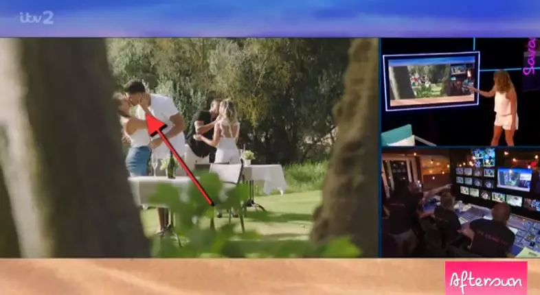 Footage shown on 'Love Island: Aftersun' of Wes and Megan kissing AS Georgia and Jack are.
