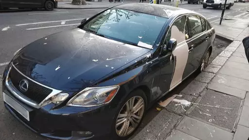 Frustrated Driver Throws Paint And Eggs On Fellow Motorists Car Over Parking Spot
