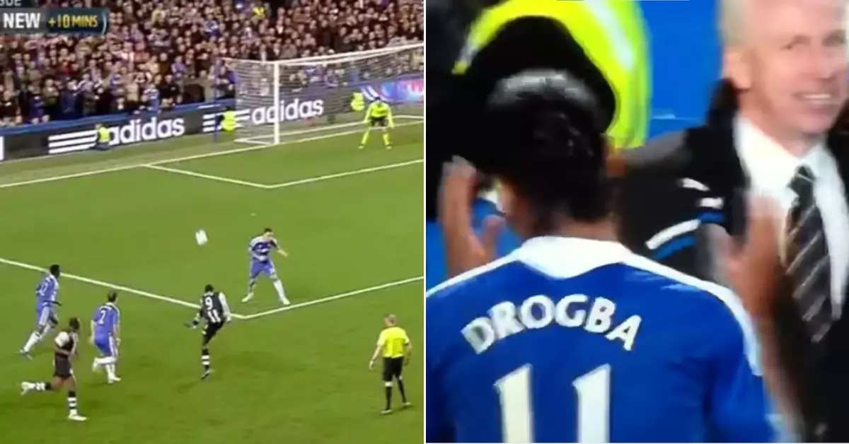 Didier Drogba’s Amazing Reaction To Papiss Cisse Wonder Goal Against Chelsea