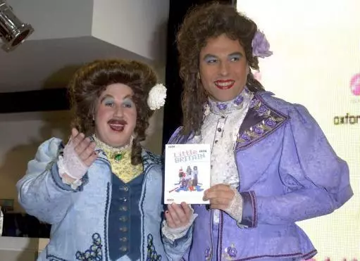 The show's transvestite pair Emily and Florence.