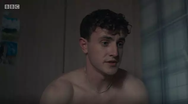 Connell (Paul Mescal) in the highly praised sex scene in BBC's Normal People.