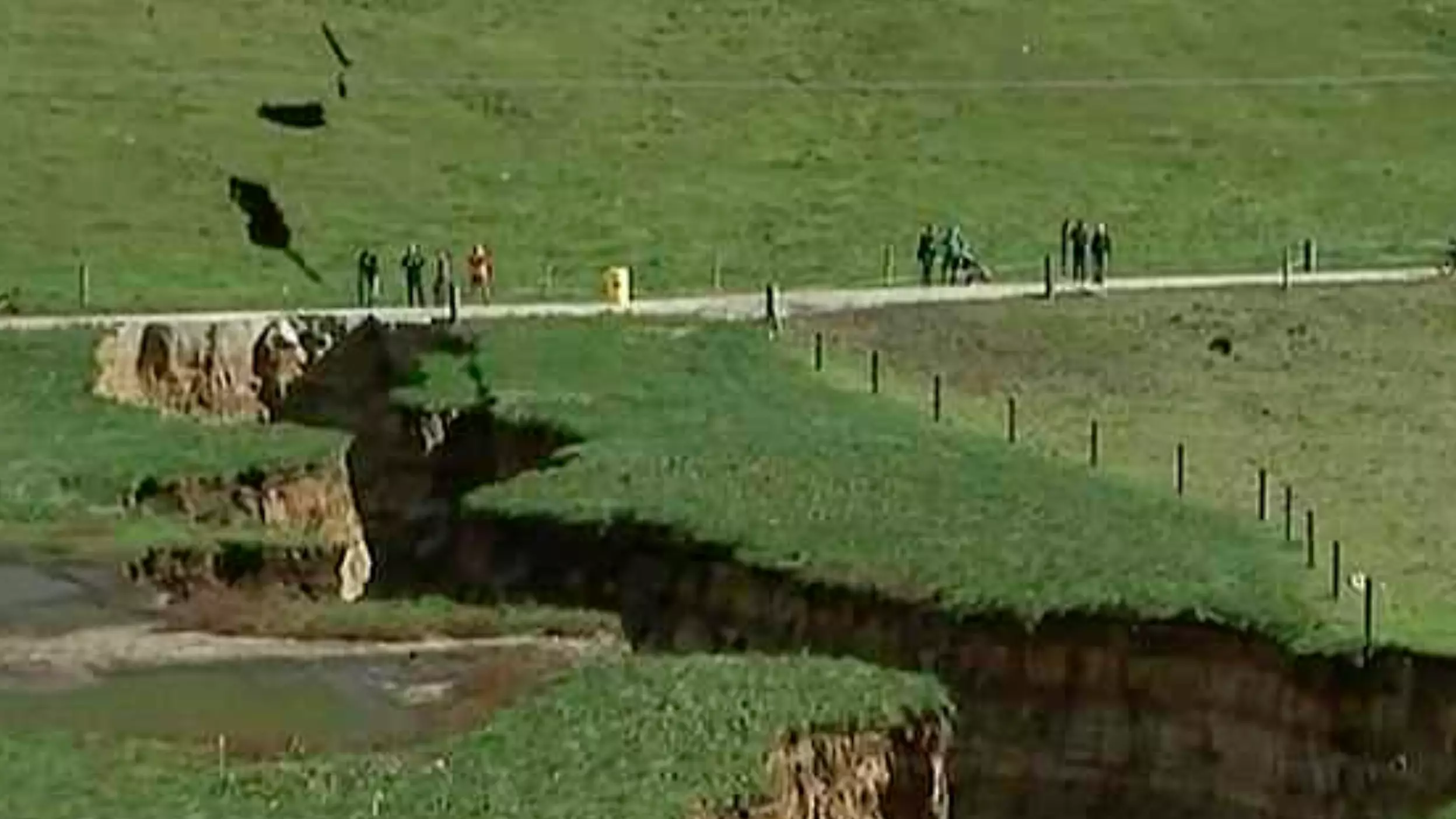 Sinkhole The Size Of Two Football Fields Opens Up In New Zealand