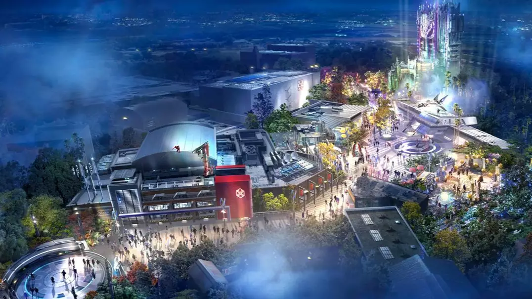Disney Unveils First Image Of Avengers Campus 'Marvel Land' Attraction