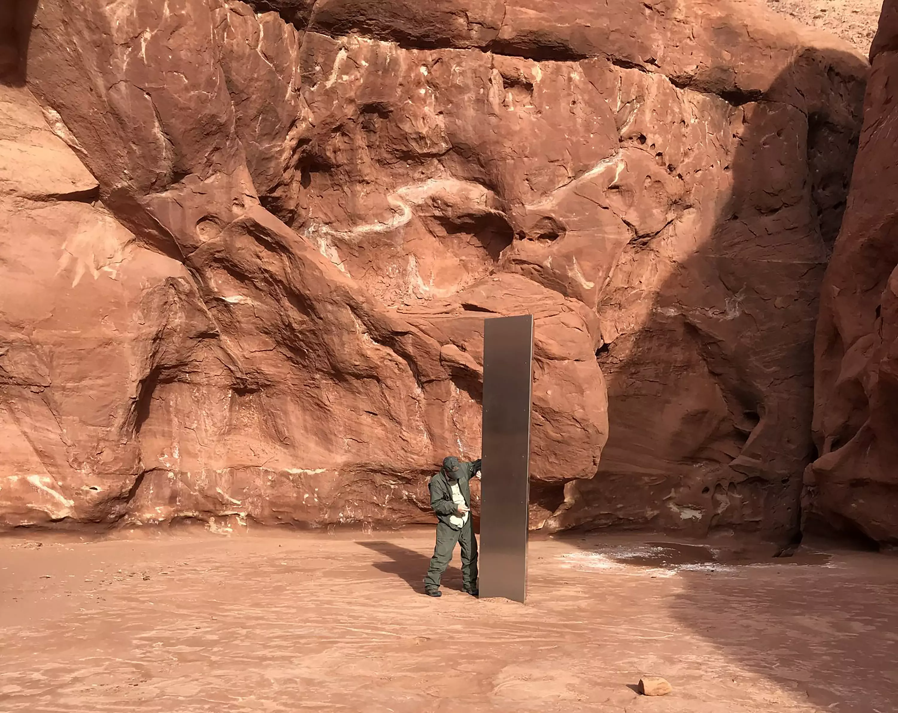 Here's the Utah monolith.