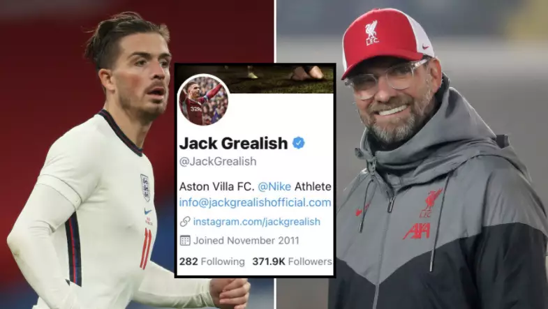Liverpool Fans Have Hijacked Jack Grealish's 2012 Tweet About Manchester City