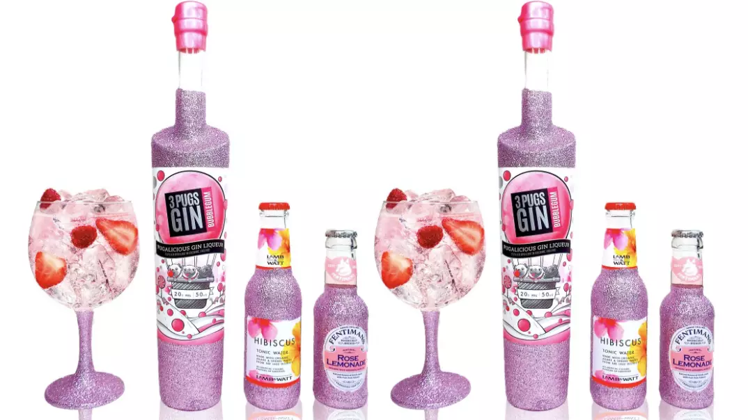 Add A Little Sparkle To Pre-Drinks With Glittery Pink Bubblegum Gin