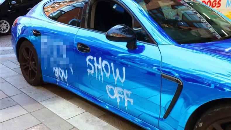 'F*** You Show Off' Spray Painted On Man's £70,000 Porsche 