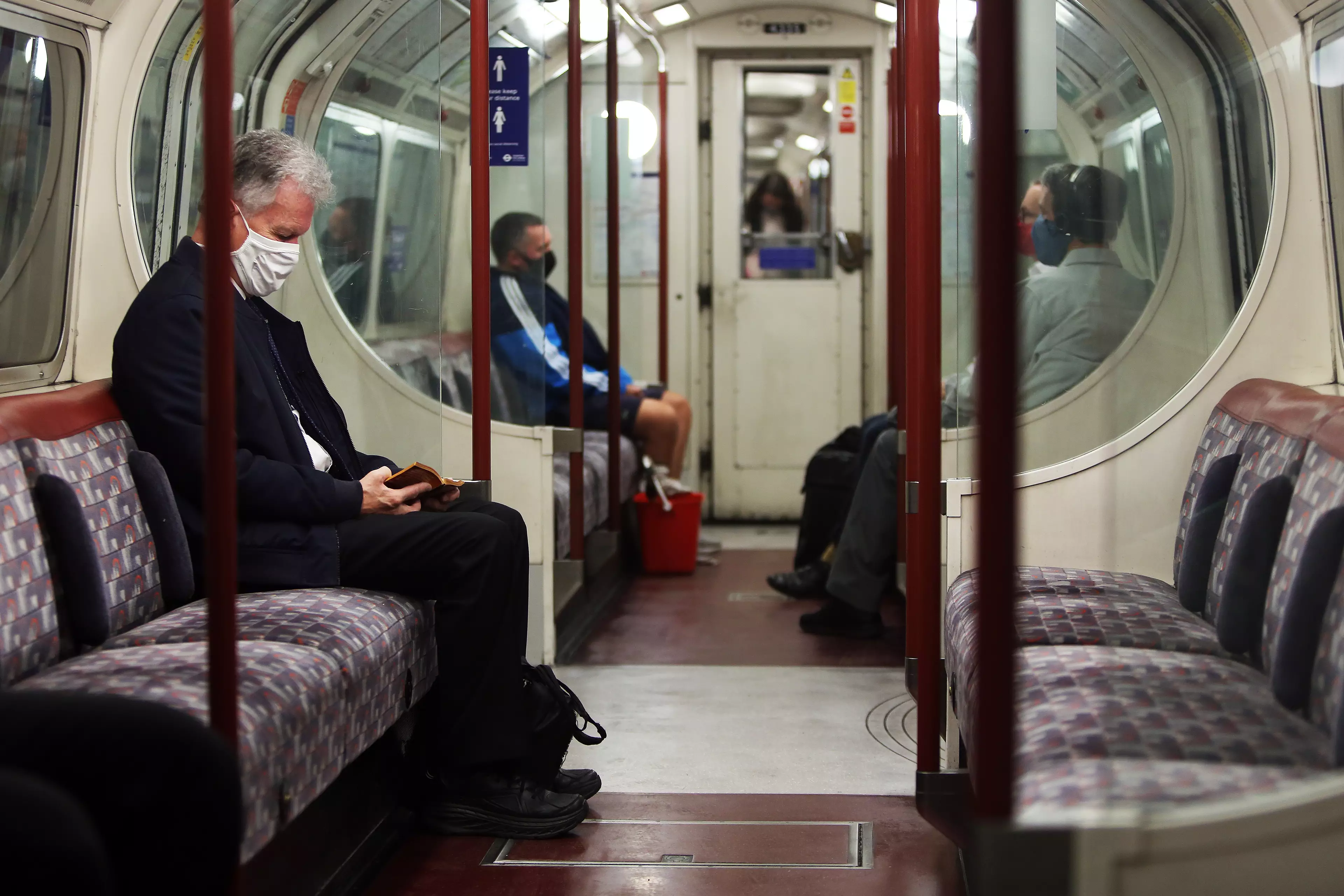 People are not going to sit next to anybody on the tube anymore (