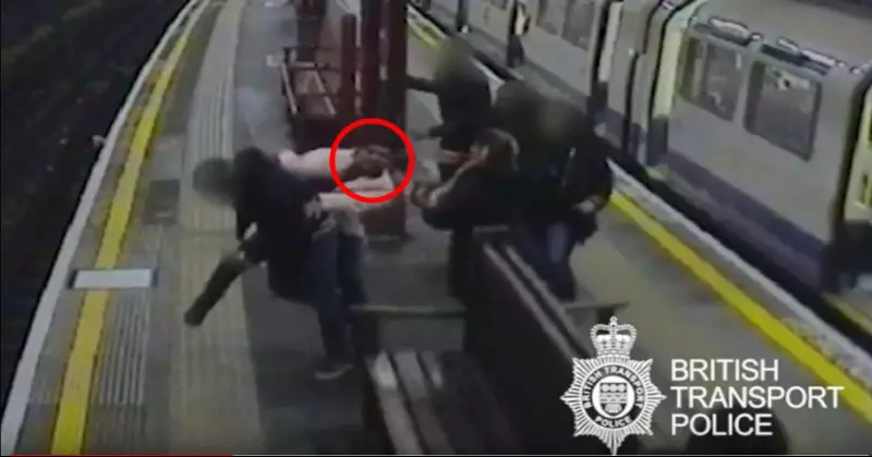 The footage shows the whole incident.