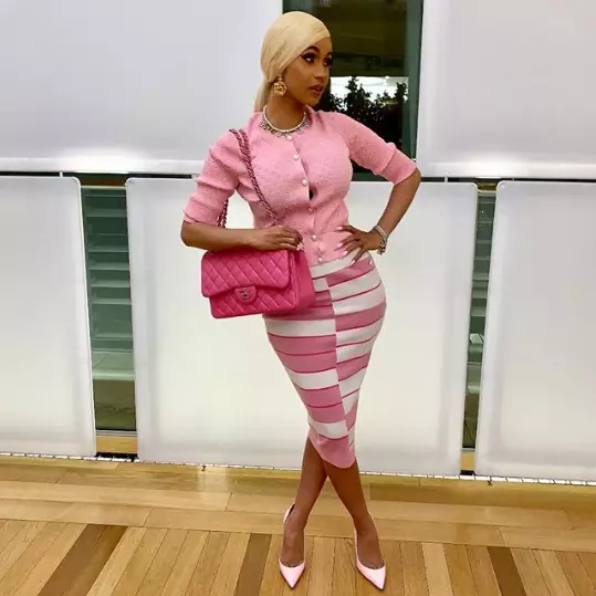 Fans have been left really confused by Cardi's footwear choice. (
