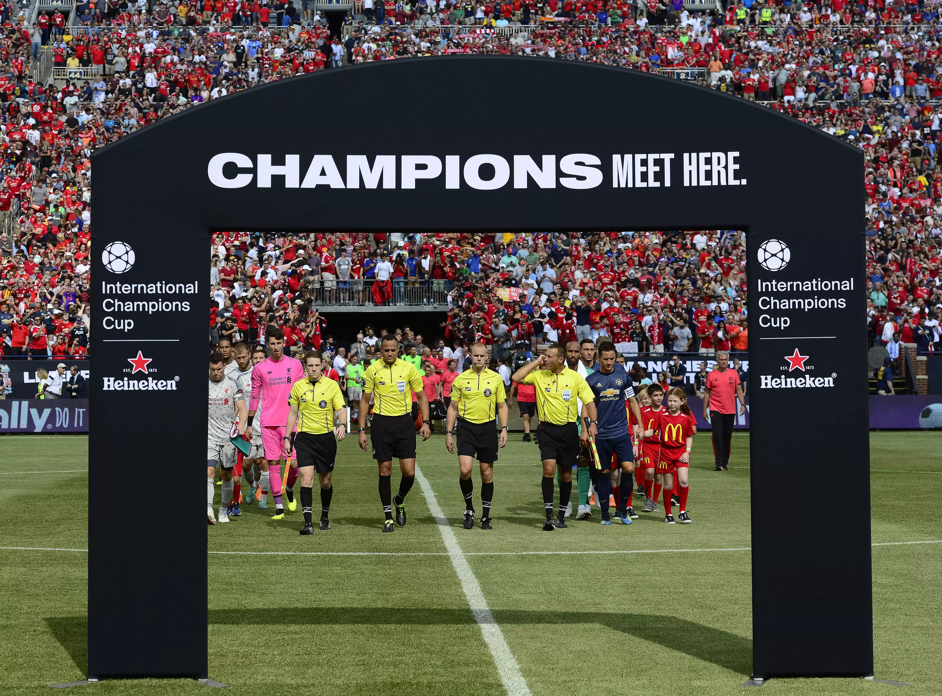 Full stadiums in the U.S for the International Champions Cup pre season tournament has proved the worldwide appeal of Europe's biggest names. Image: PA Images