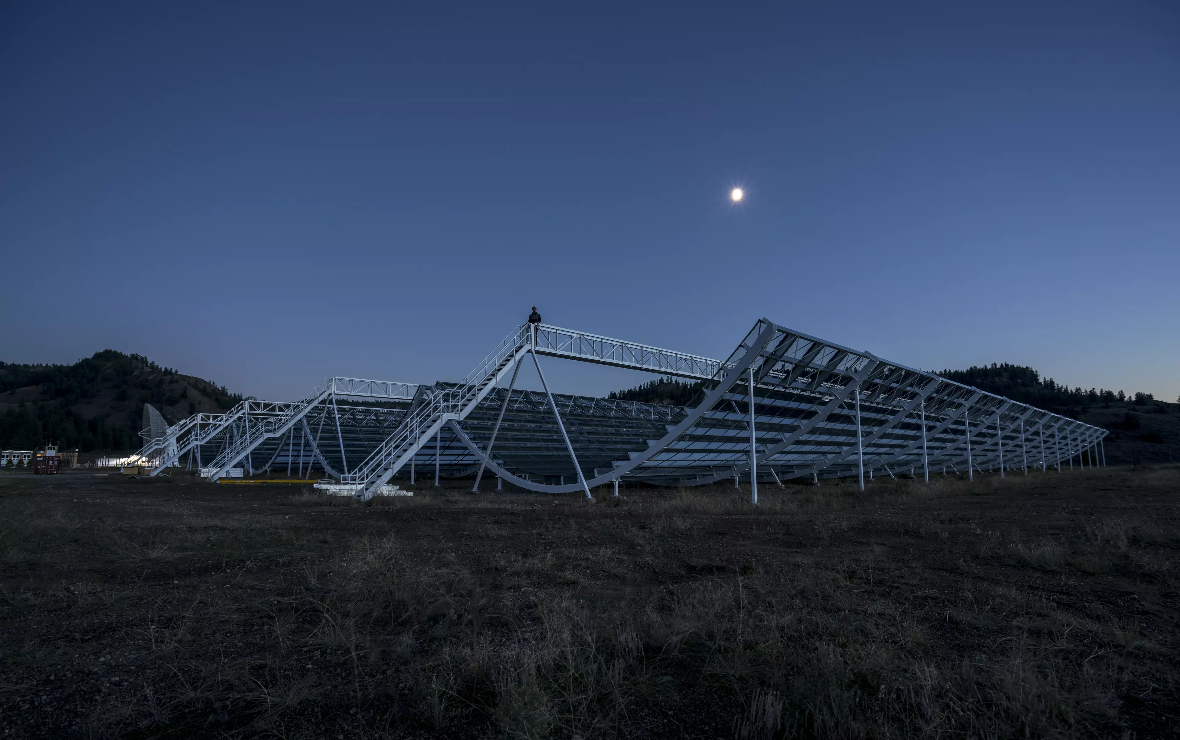 The CHIME radio telescope which detected the repeat signals.