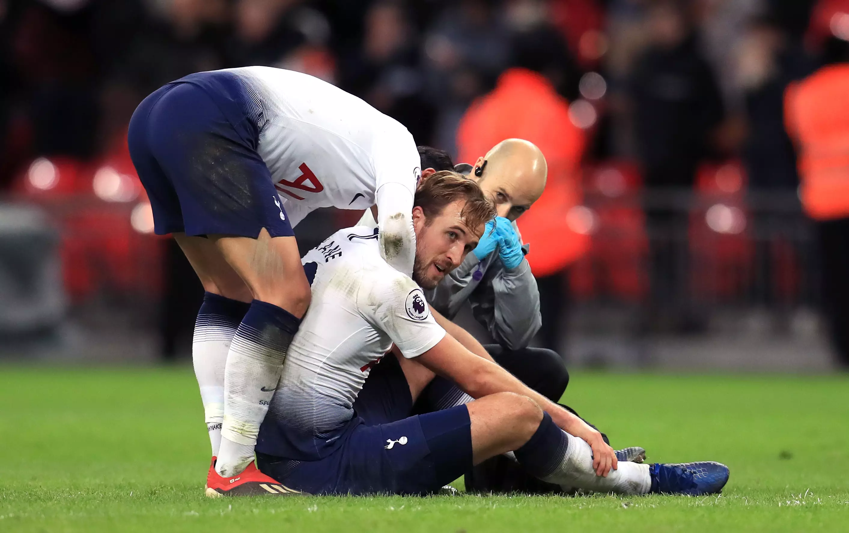 Kane was injured in the recent 1-0 loss to Manchester United. Image: PA Images