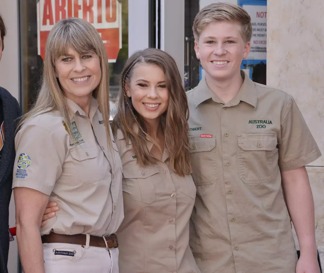 The Irwins attending the ceremony for Steve Irwin's posthumous star on the The Hollywood Walk Of Fame