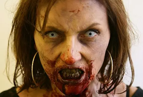 Davina McCall was unfortunately turned into a zombie in Charlie Brooker's Dead Set.