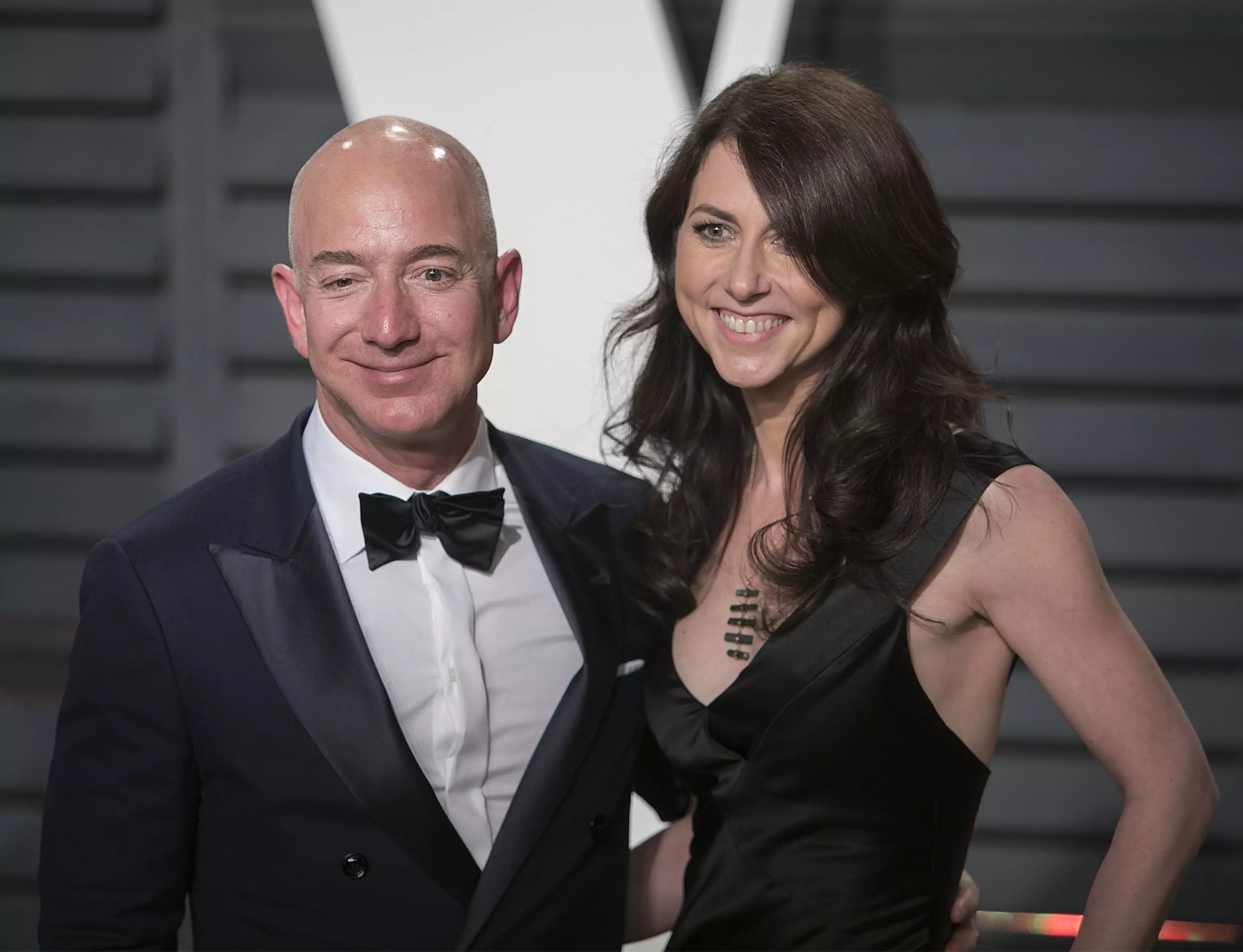 Mackenzie and Jeff Bezos.