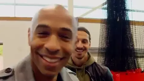 Henry Asks Zlatan Why He's Not On United Wall, He Reacts Typically