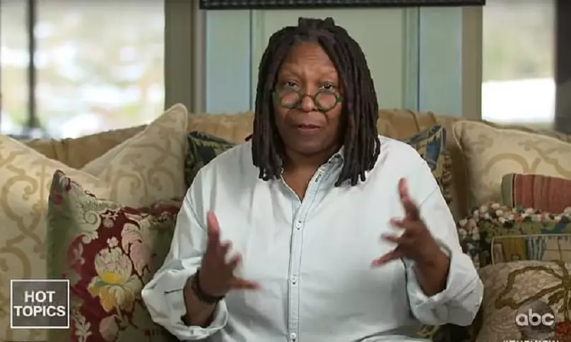 Whoopi appeared in a pre-recorded message.