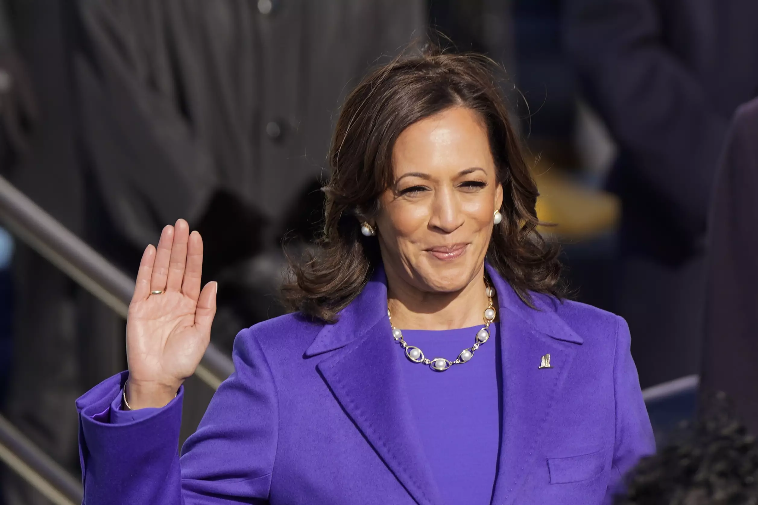 Kamala Harris was sworn in as vice president by Supreme Court Justice Sonia Sotomayor on Wednesday (