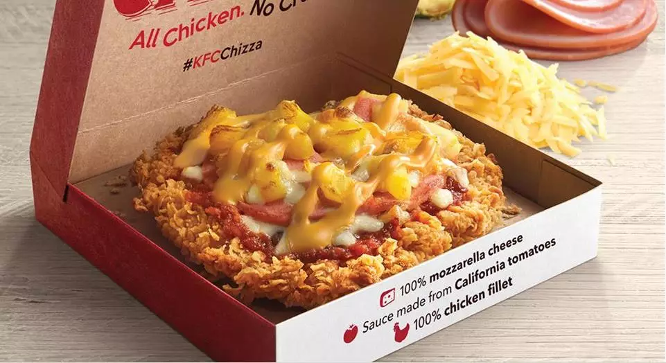KFC Have Announced They're Going To Start Selling Pizza With A Fried Chicken Base!