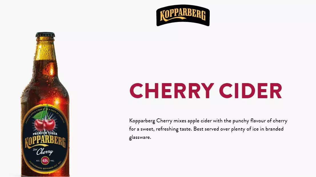 Kopparberg Announces New Cherry Flavour And It Will Be Available In February