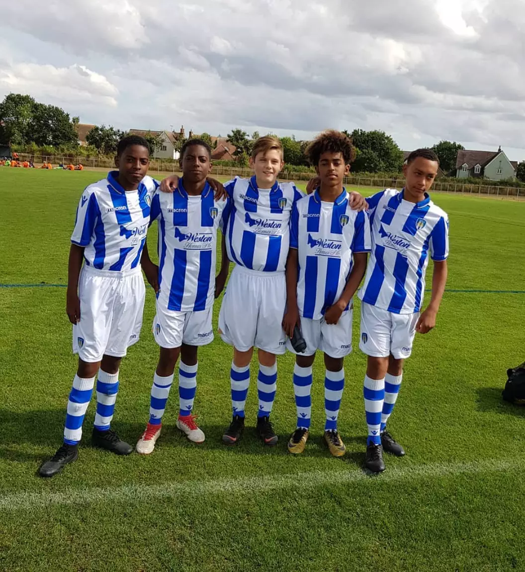 Kyreece and Kyrell on trial at Colchester. Image: lisbie9/Instagram