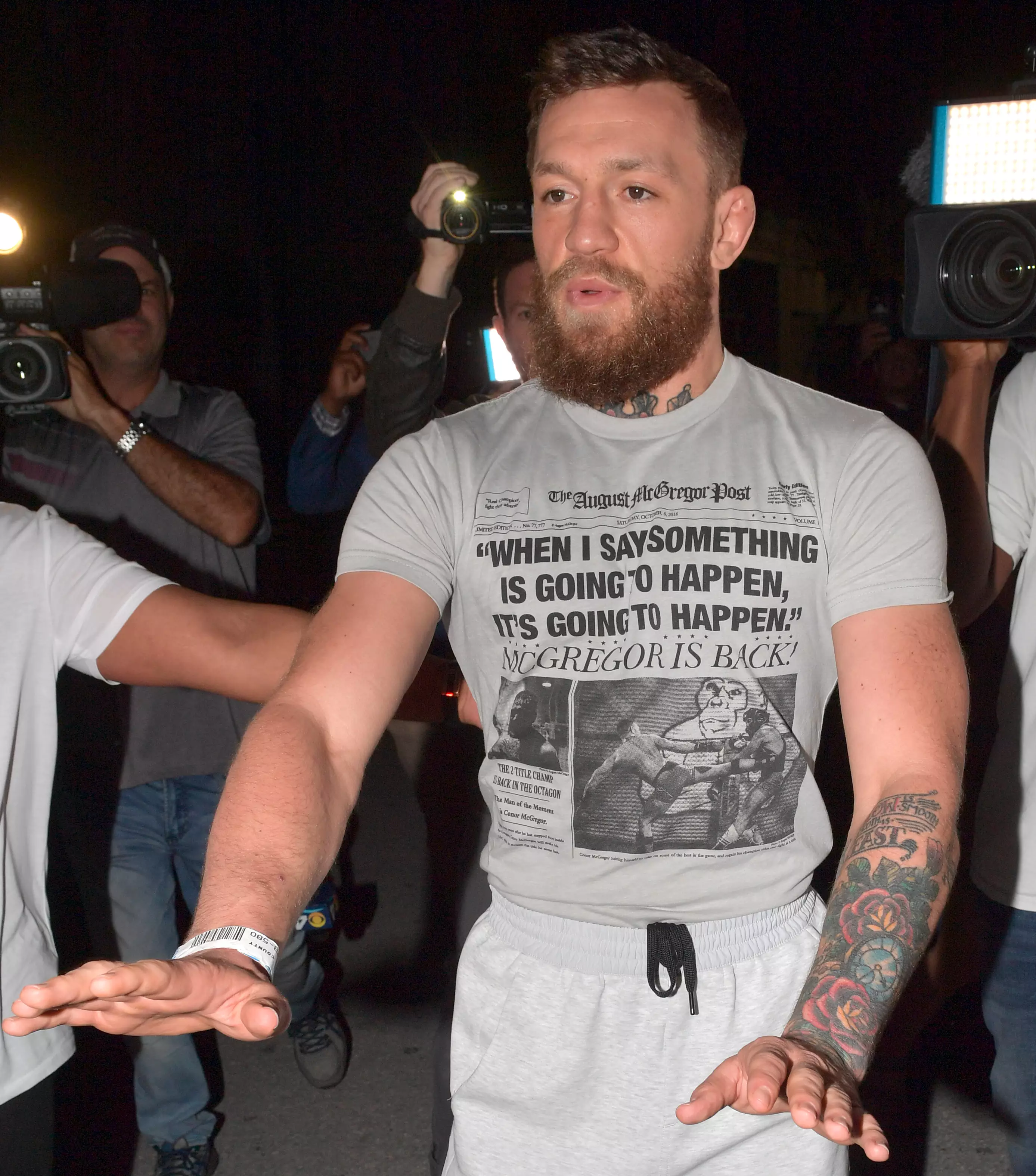 The man who was allegedly punched by McGregor described the fighter as a 'bully'.
