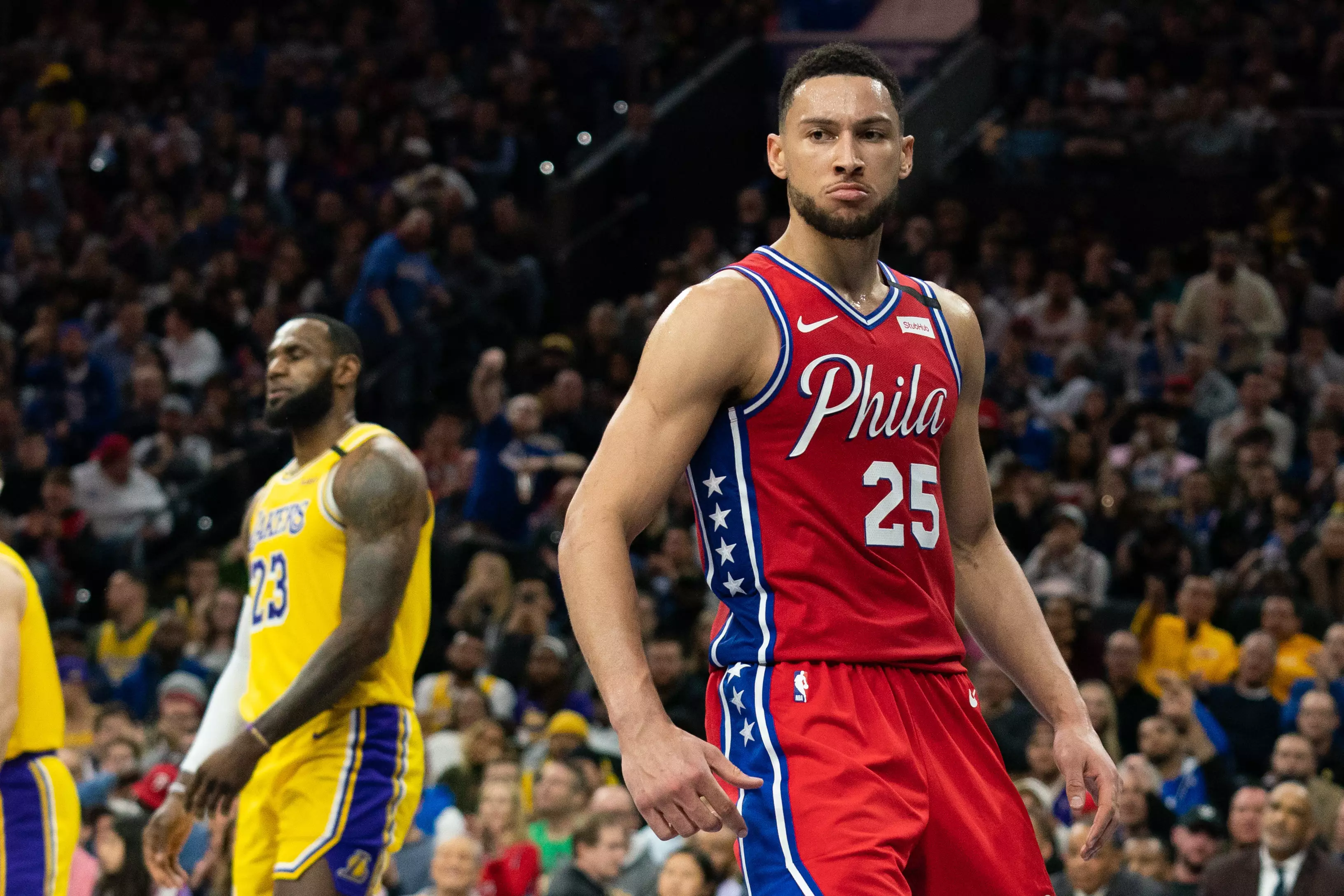 Simmons has been playing power forward during team practices