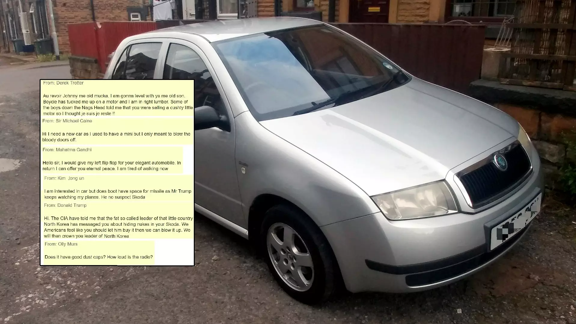 Guy Trying To Sell Car Is Inundated By Offers From 'Celebrities' 