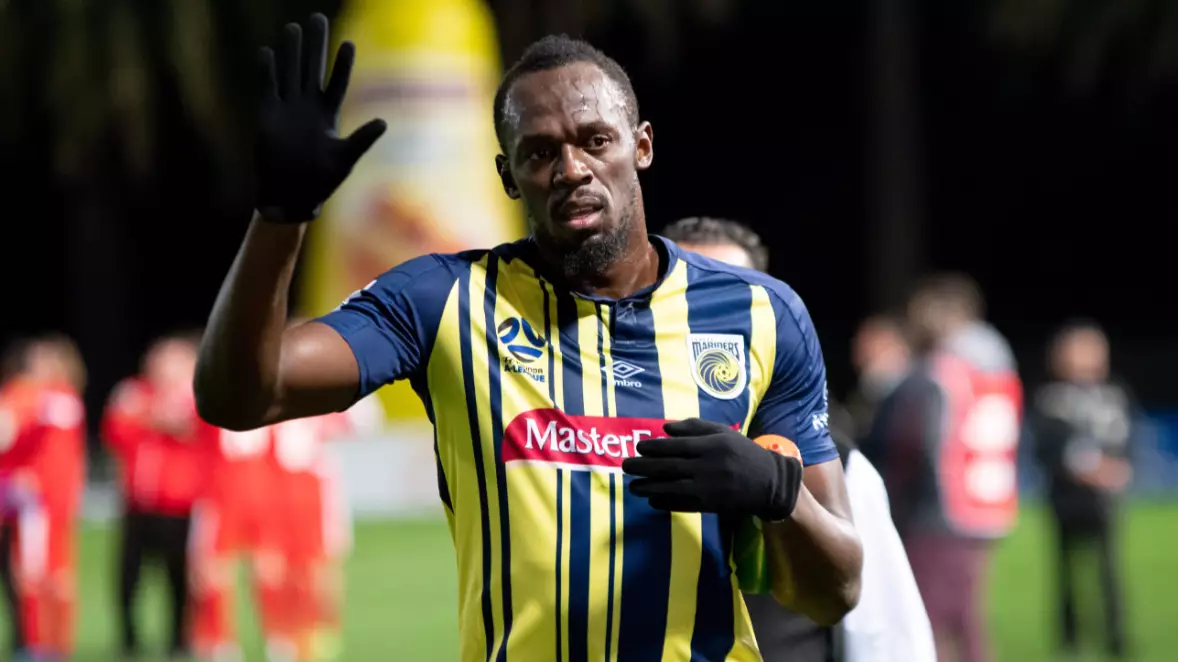 Usain Bolt Makes His Professional Debut For Central Coast Mariners
