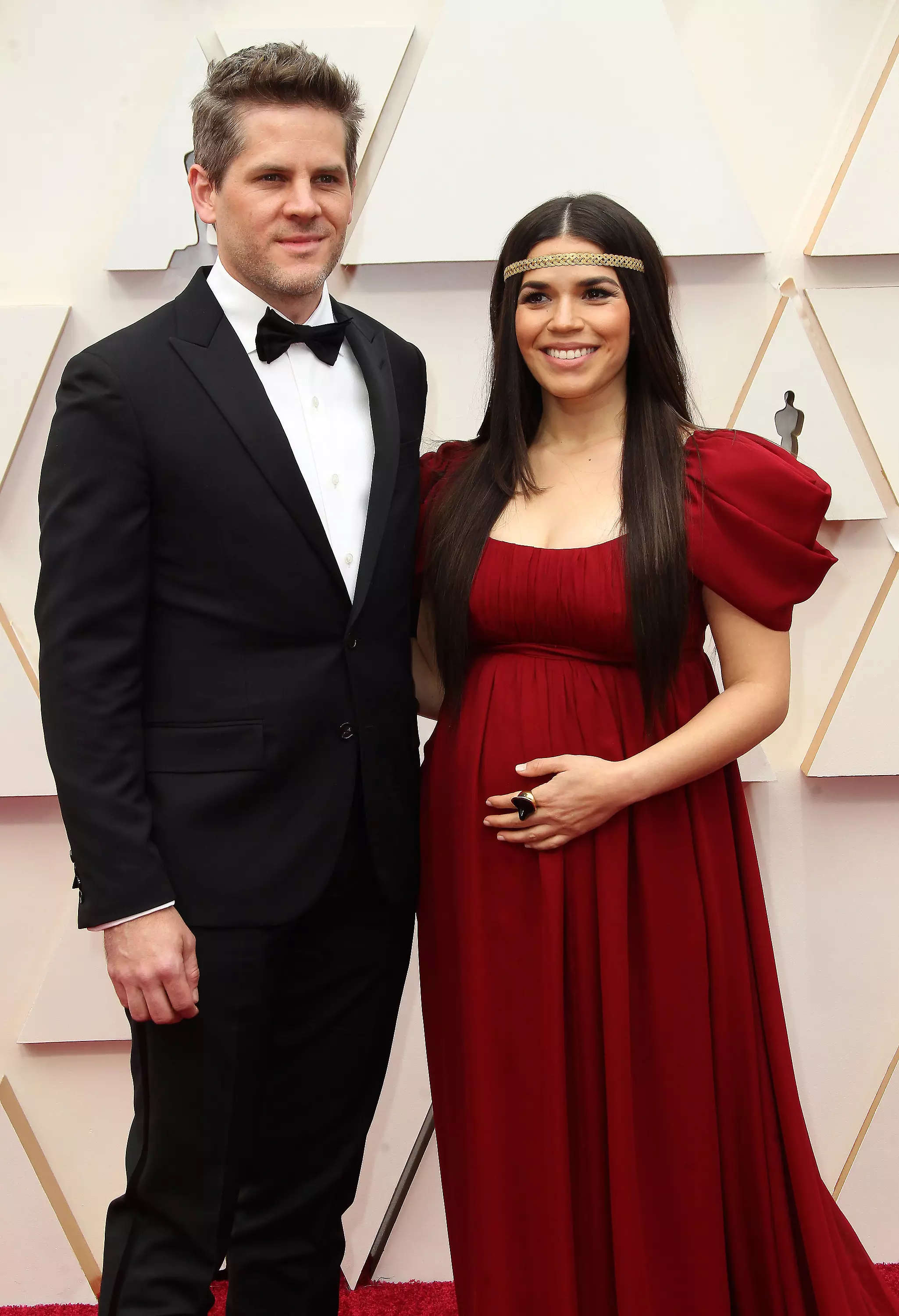 America is expecting her second child with husband Ryan Piers Williams. (
