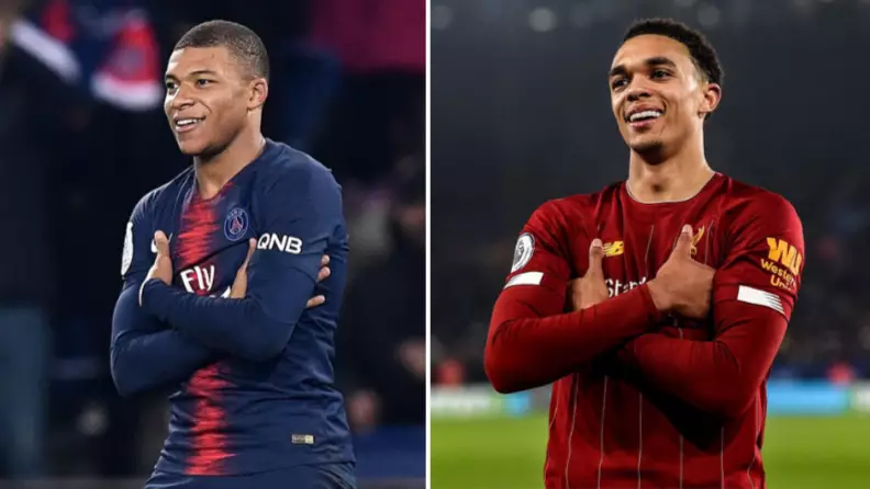 Kylian Mbappe Responds To Trent Alexander-Arnold Copying His Celebration