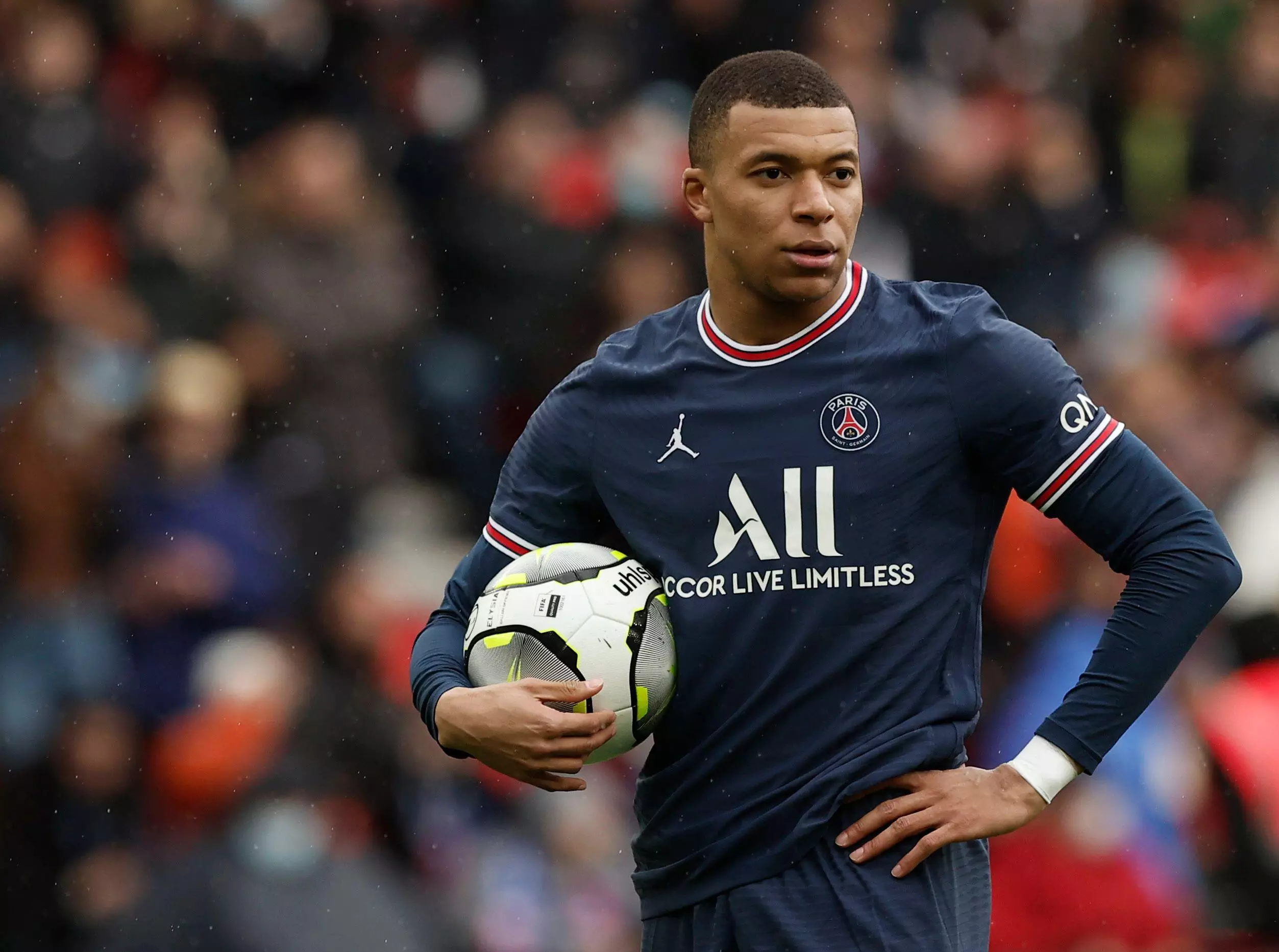 Mbappe is yet to commit his long-term future to PSG (Image: PA)