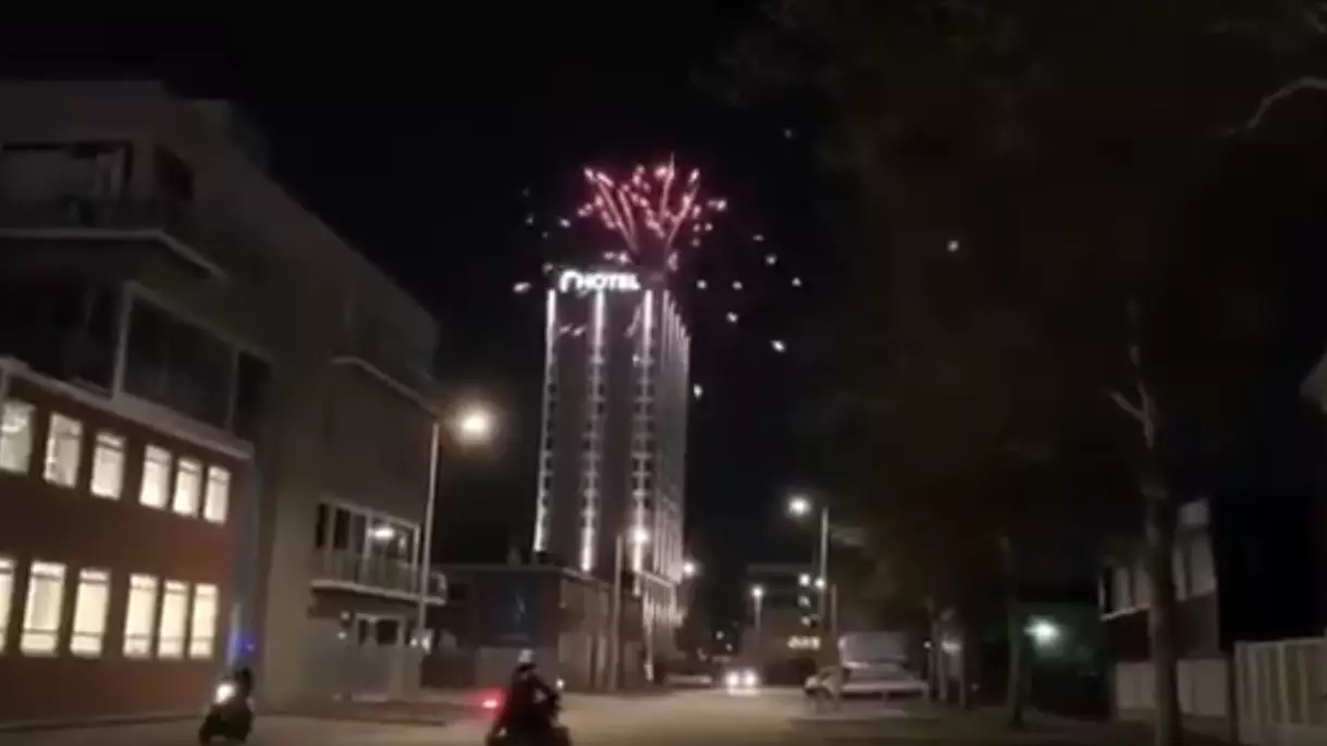 Ajax Fans Set Off Fireworks Outside Juventus' Hotel Ahead Of Champions League Quarter Final