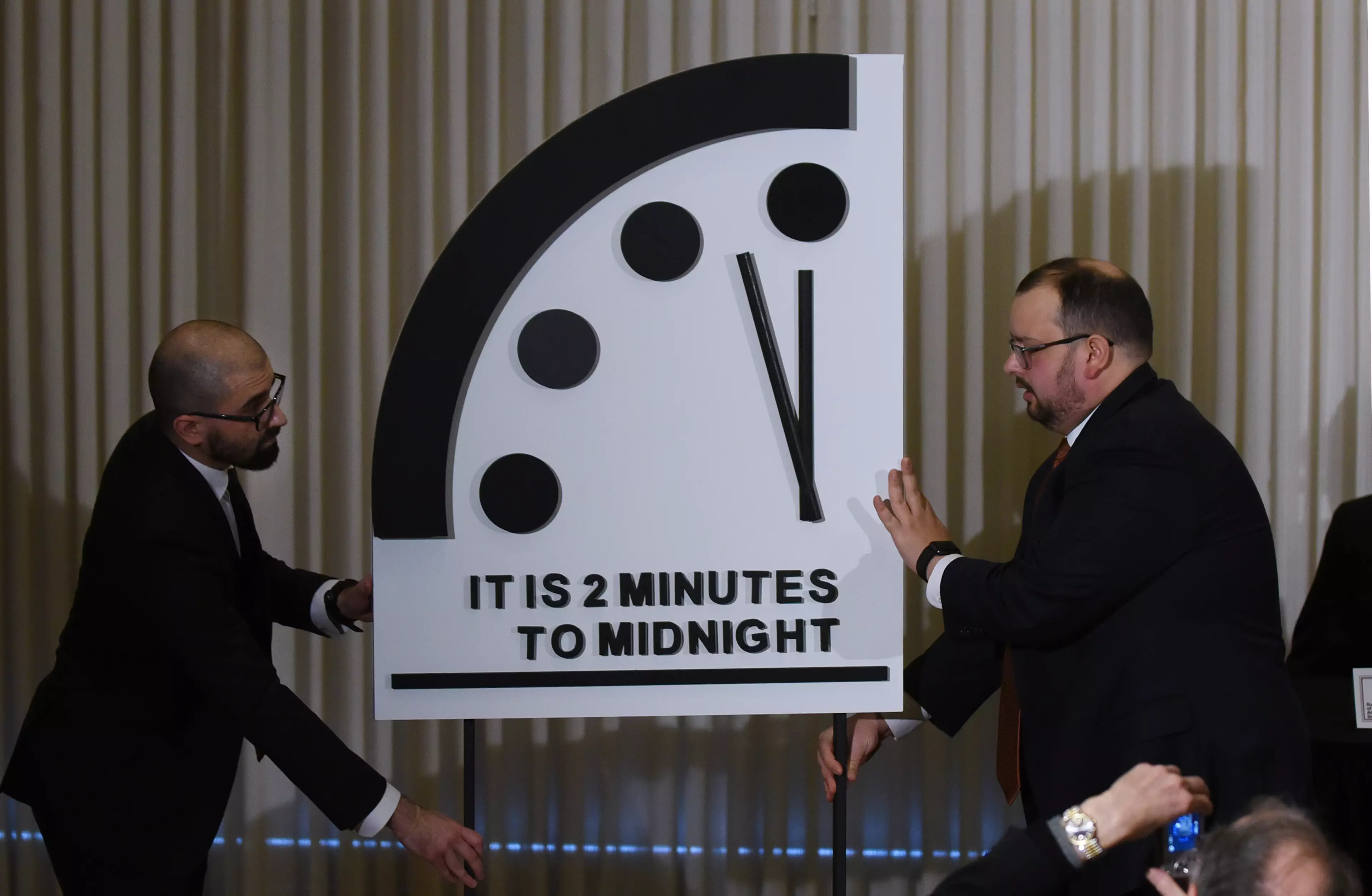 The Doomsday Clock in 2019.