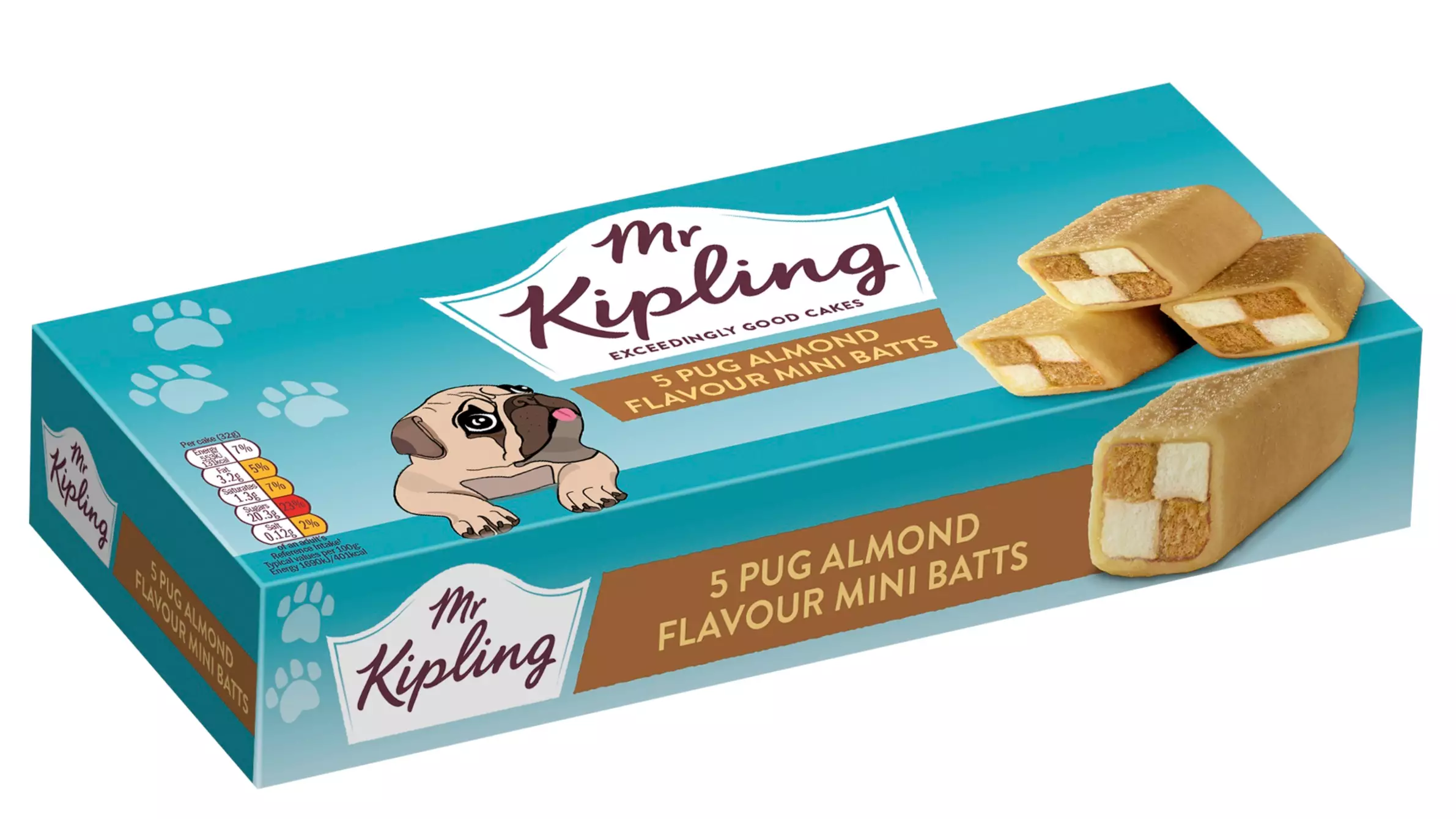 Mr Kipling’s Pug-Inspired Cakes Are A Dog Lover’s Dream And They Only Cost £1