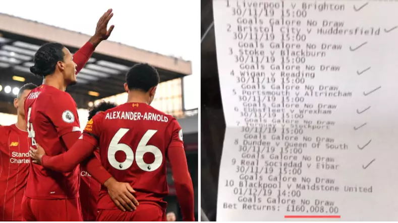 Punters Pocket Whopping £160,000 On Incredible £8 Ten Team Bet