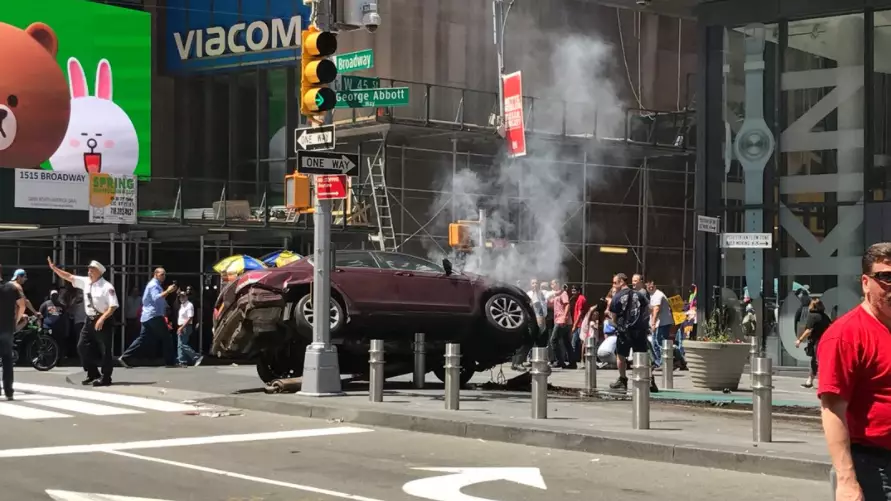 A Car Has Ploughed Into Pedestrians In New York's Times Square 