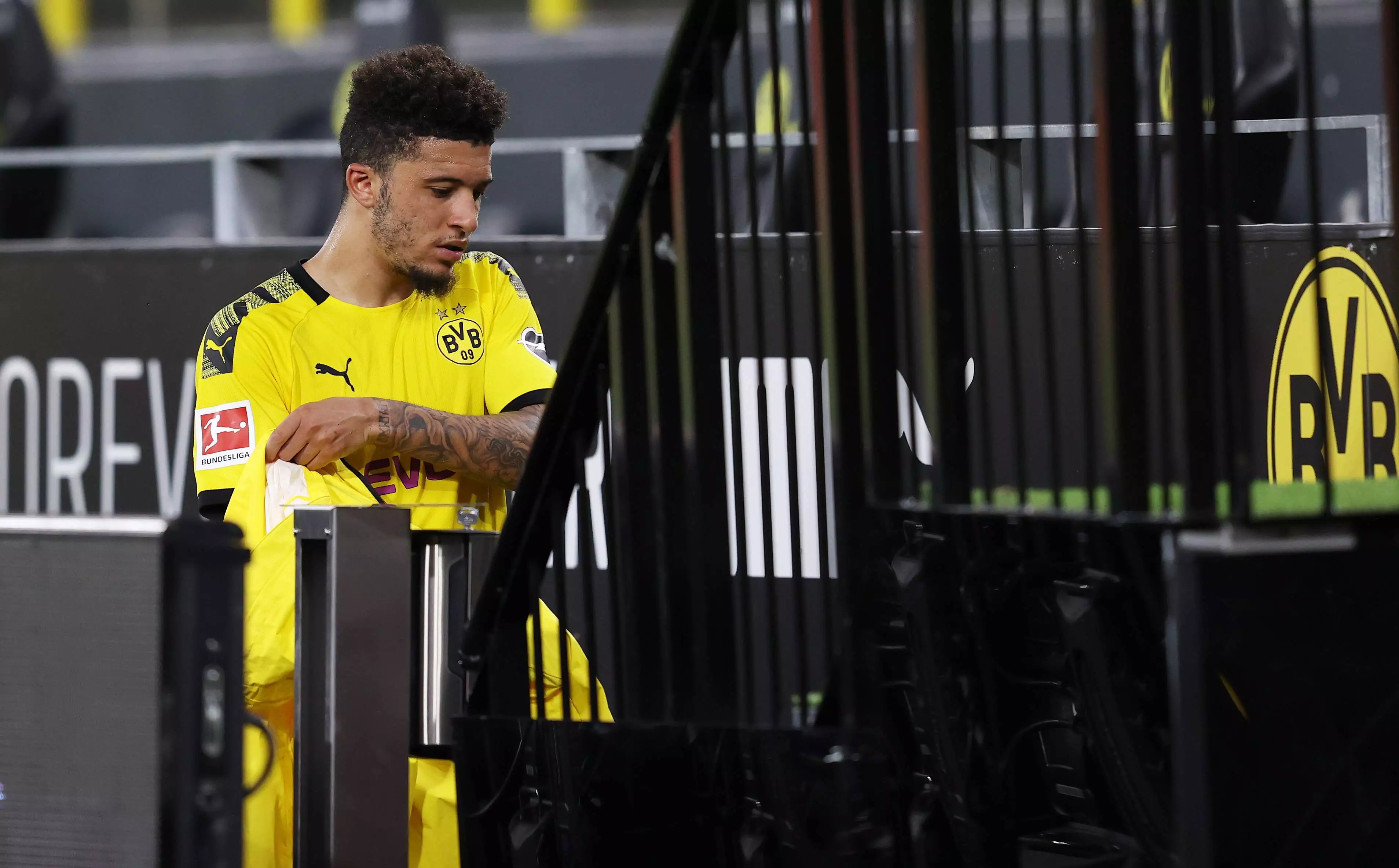 Sancho is expected to join United this summer. Image: PA Images