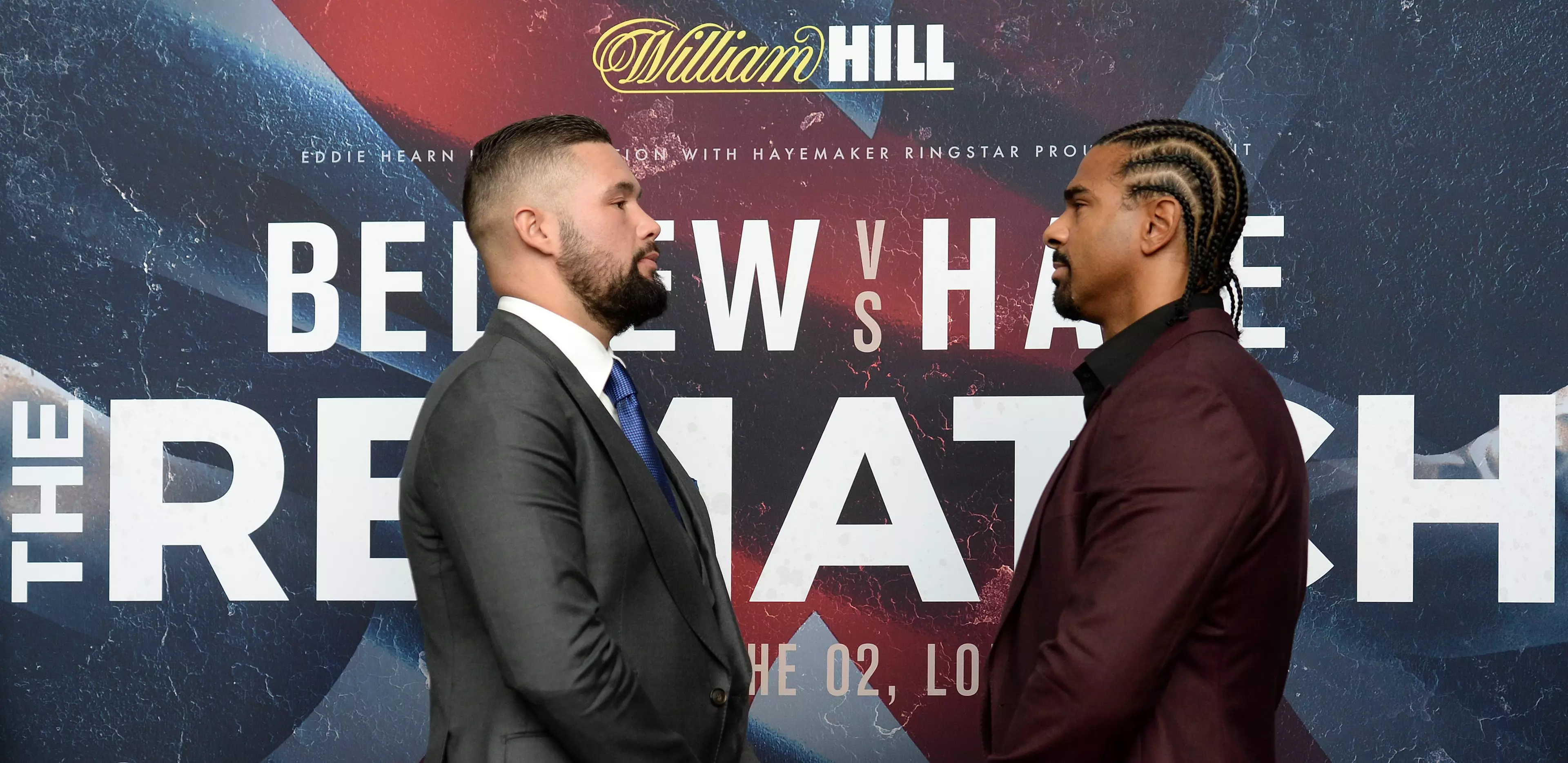 Bellew and Haye face-off. Image: PA
