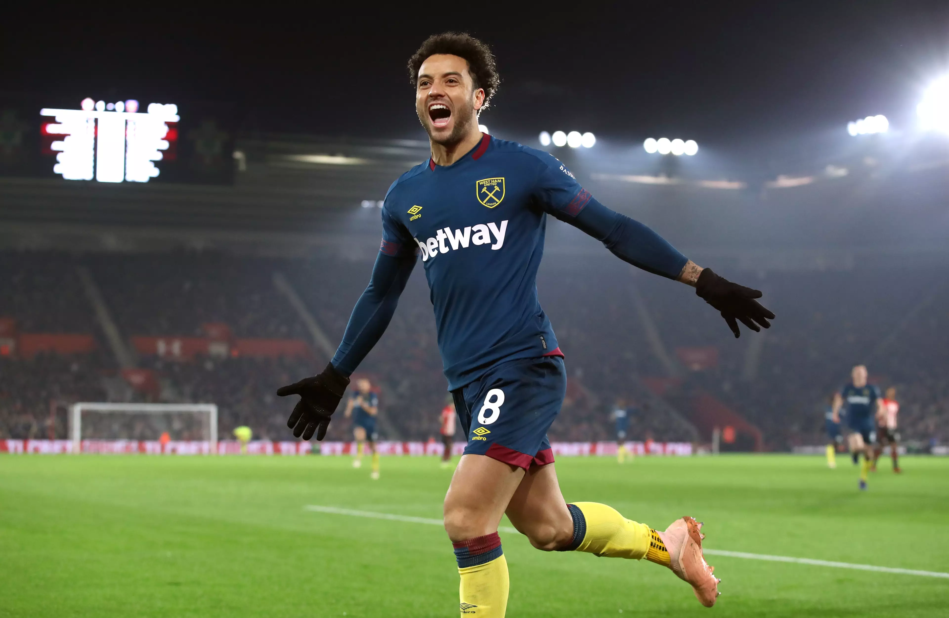 Felipe Anderson has had a good start to life in England. Image: PA Images