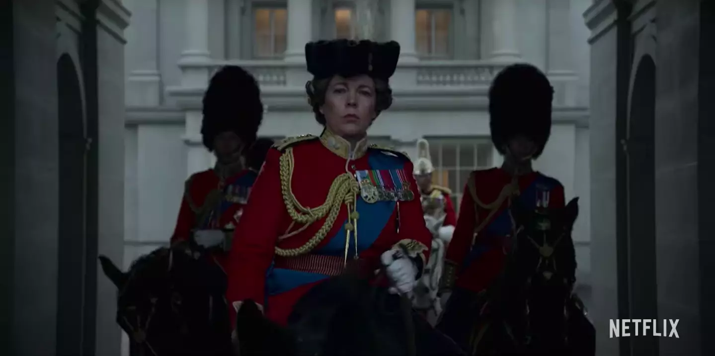 The trailer kicks off with Olivia Colman as the Queen (