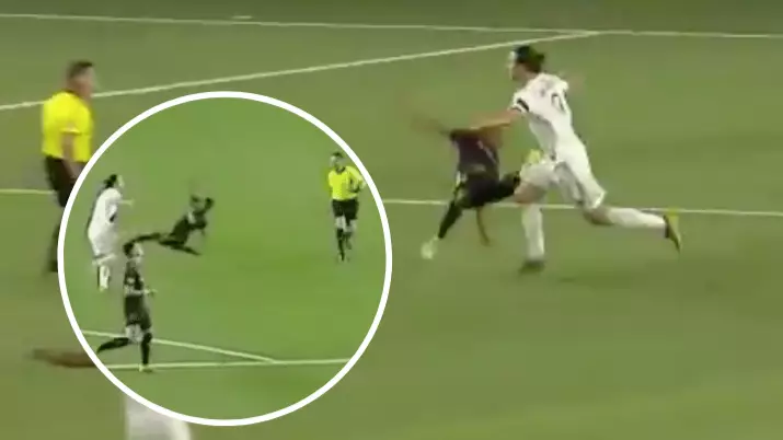 Zlatan Ibrahimovic Almost Accidentally KO'd Los Angeles Player After Scoring 