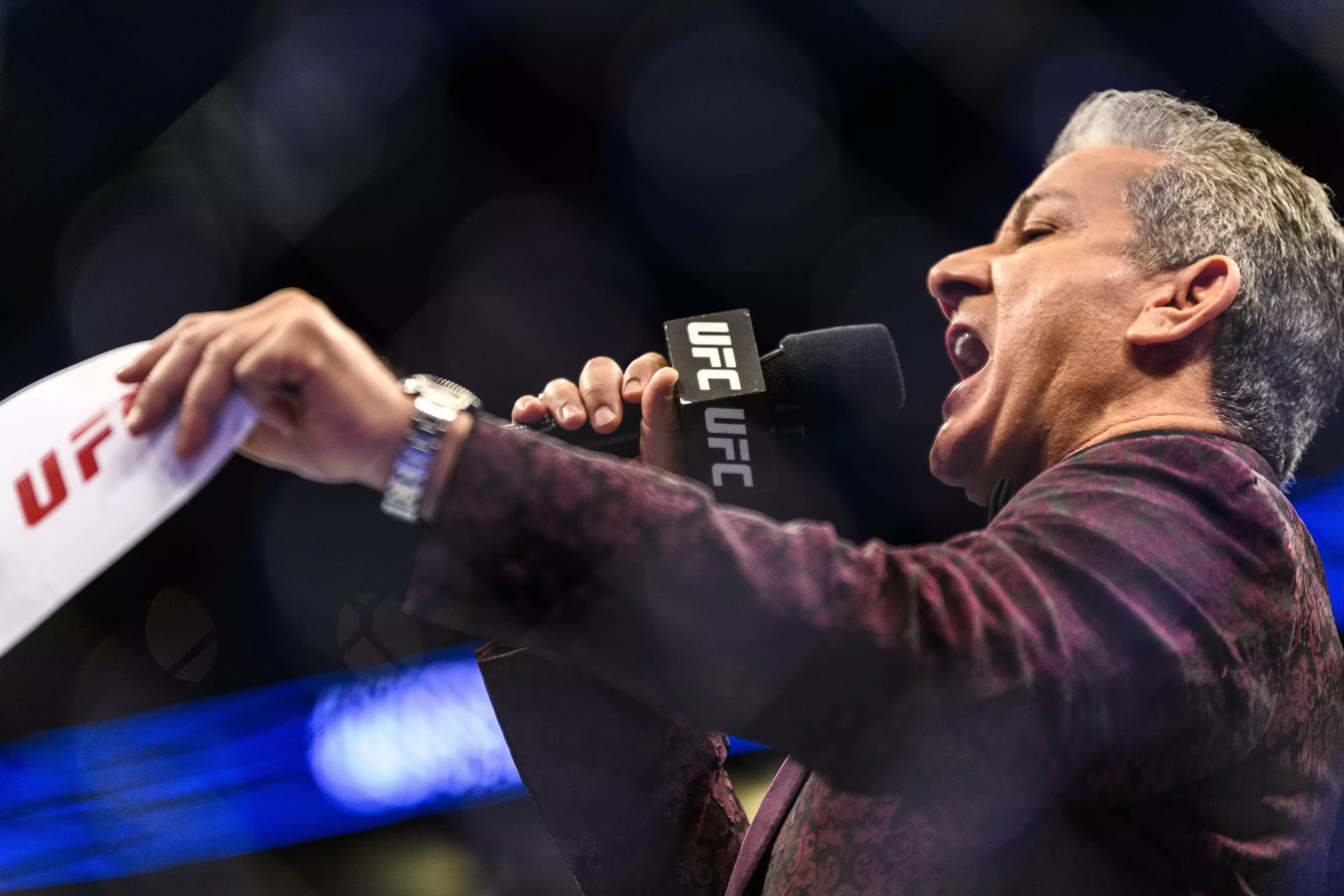 Bruce Buffer calls all the action on the UFC's biggest cards