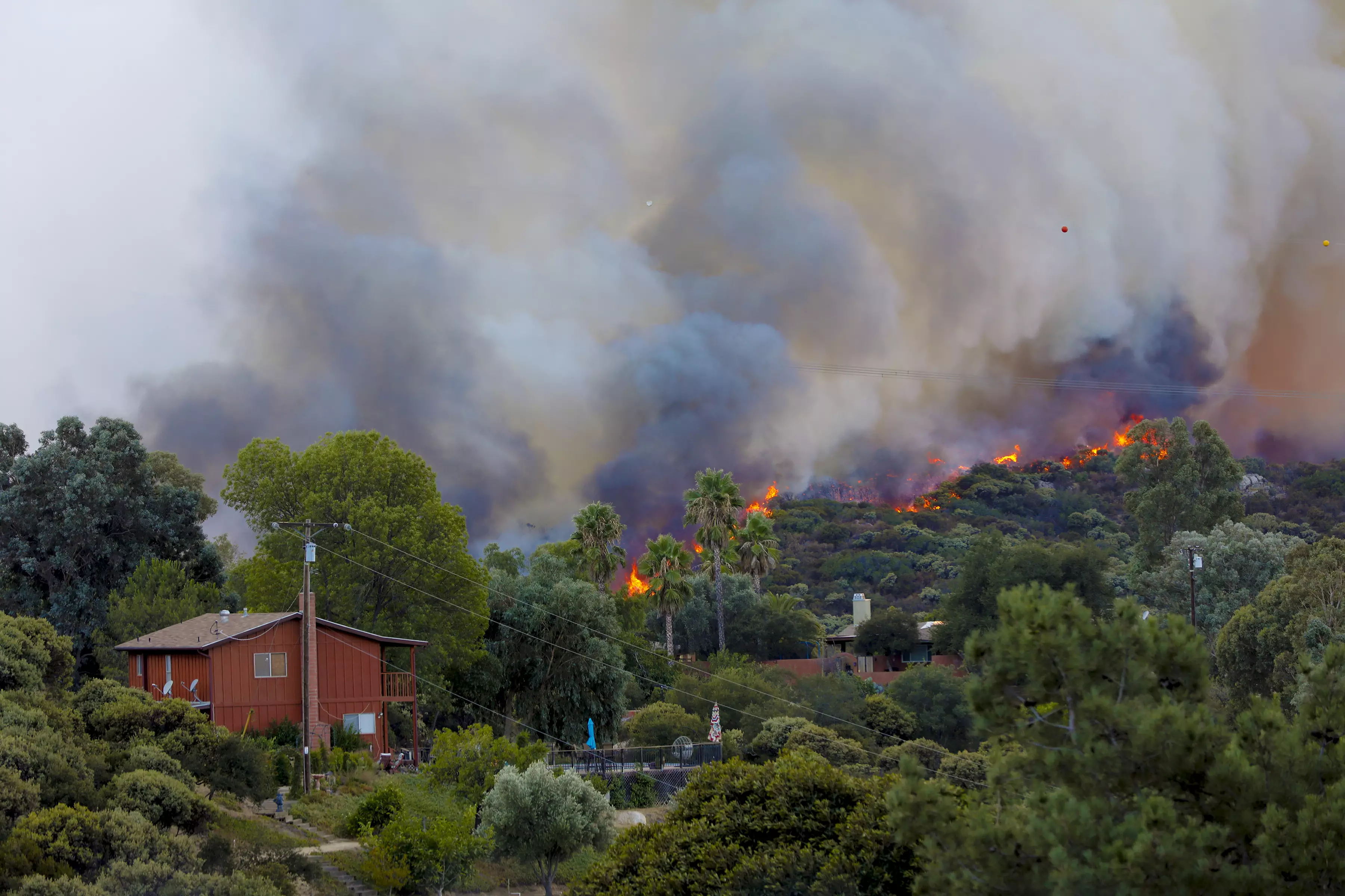 A fire in Alpine, California.