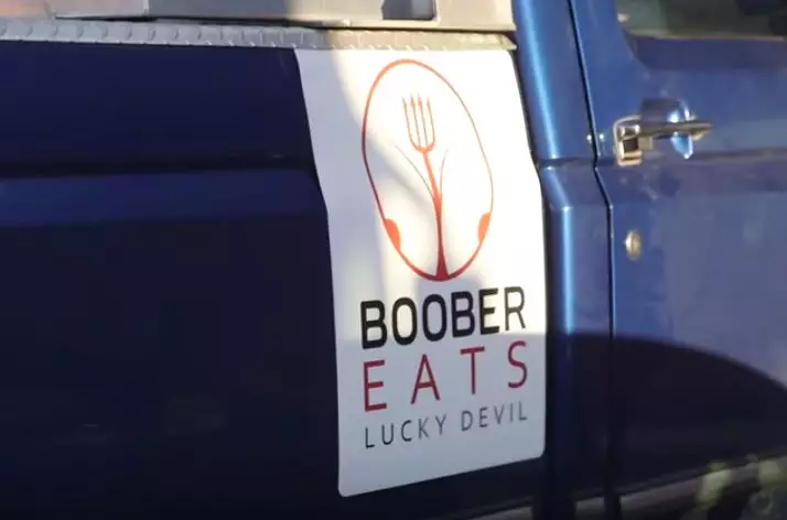 Lucky Devil Lounge became Boober Eats after the coronavirus outbreak forced the strip club to close.