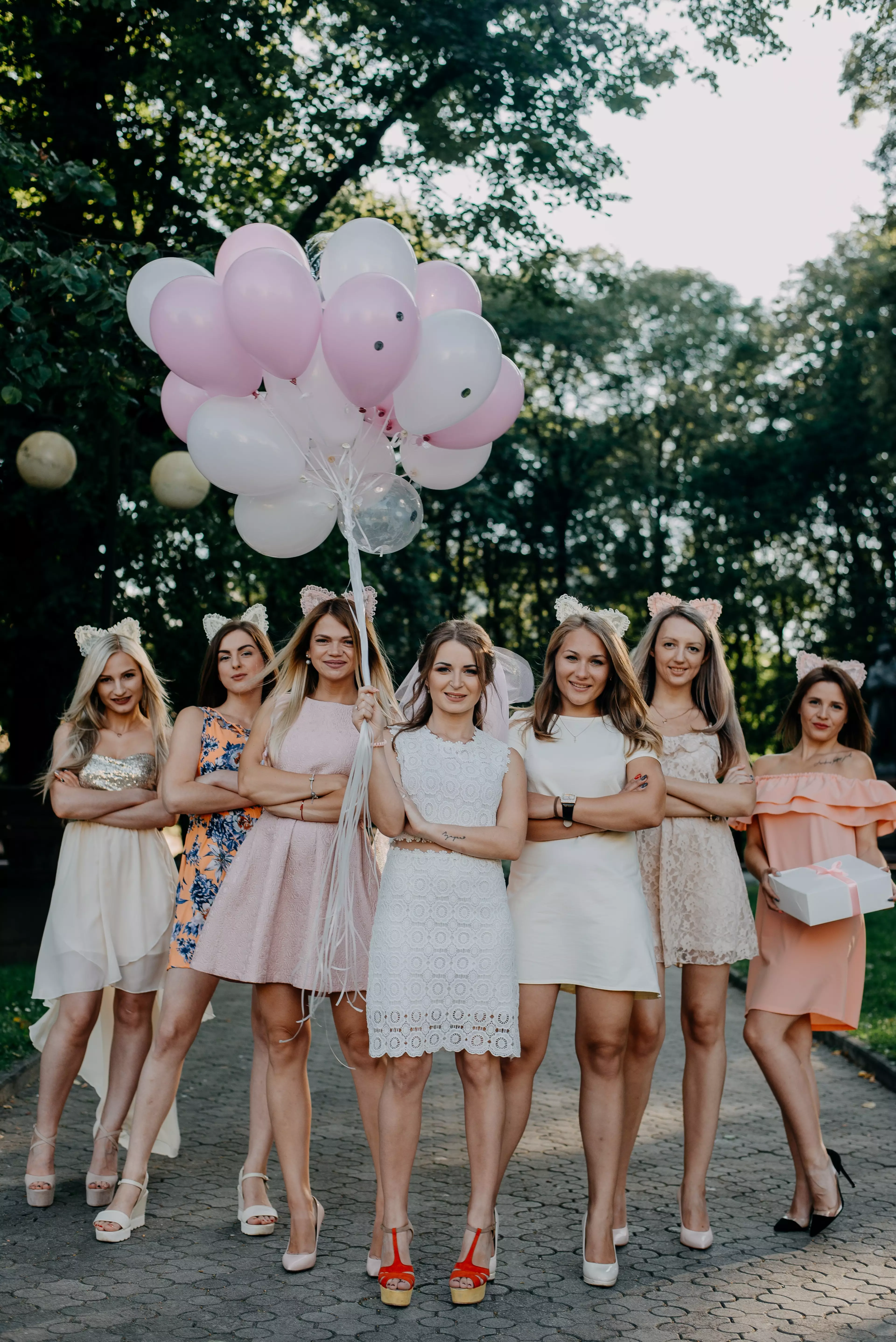 A number of the bridal party bowed out (