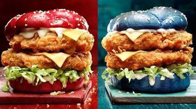 KFC Australia Has Released Red And Blue Buns For The State Of Origin