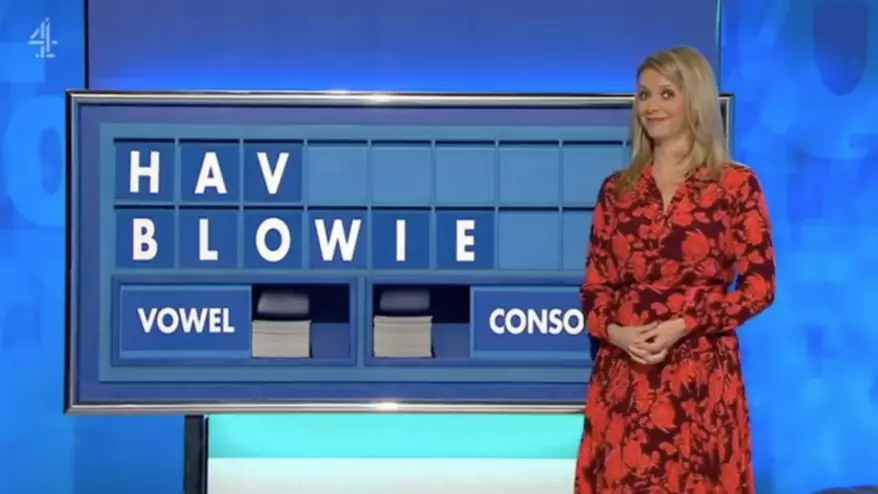 Rachel Riley Has To Put The Word 'Blowie' On The Countdown Board