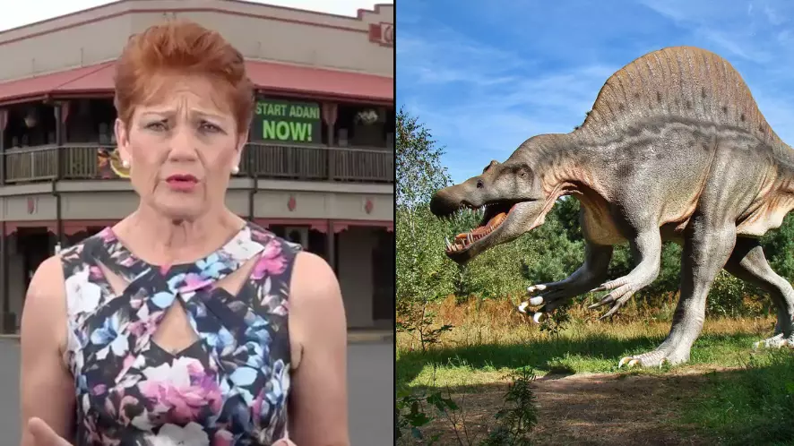 Pauline Hanson Says Climate Change Isn't Manmade Because Humans Didn't Kill The Dinosaurs